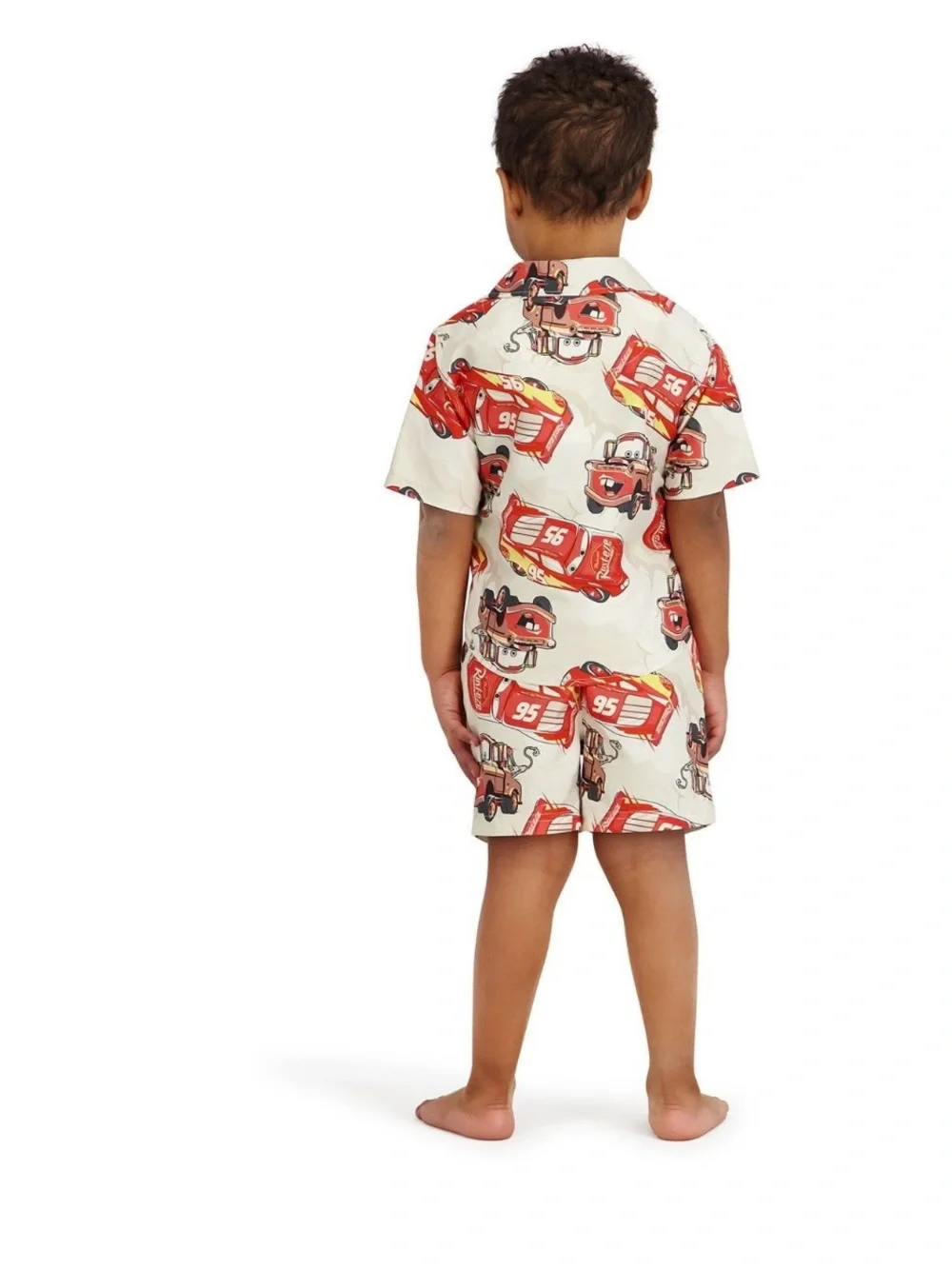 NWT Boys Disney Car swimming trunks with matching resort button up size 2t